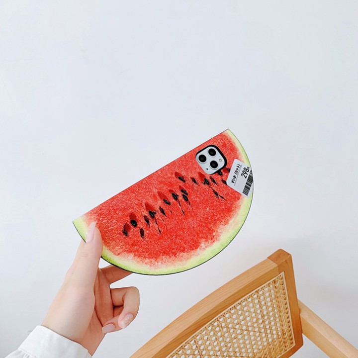 Ốp Lưng iP đủ dòng máy Hình Miếng Dưa Hấu Độc Đáo - Mã TZAC243