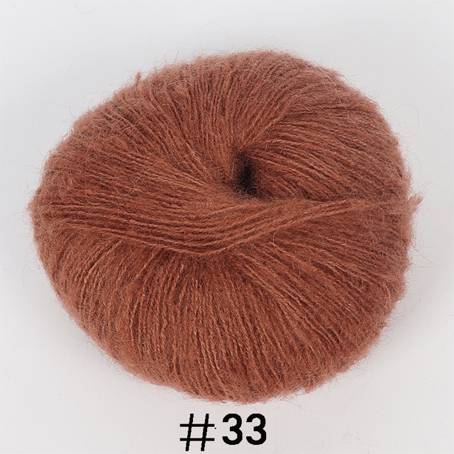 Len Mohair Ai Cập 25g/cuộn, đan móc áo, khăn, mũ lace