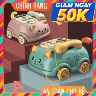 Điện thoại ô tô mèo phát nhạc và phát sáng cho bé
