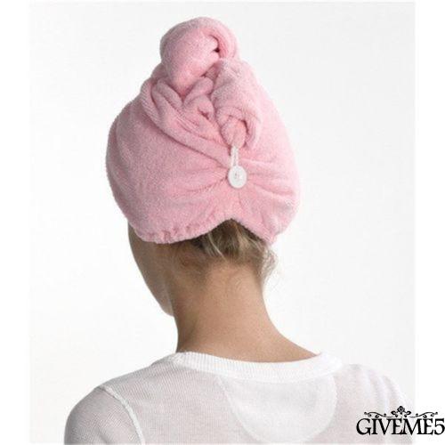 MICROFIBER Nón Trùm Đầu Giúp Làm Khô Tóc Bằng Vải Vi Sợi Chất Lượng Cao