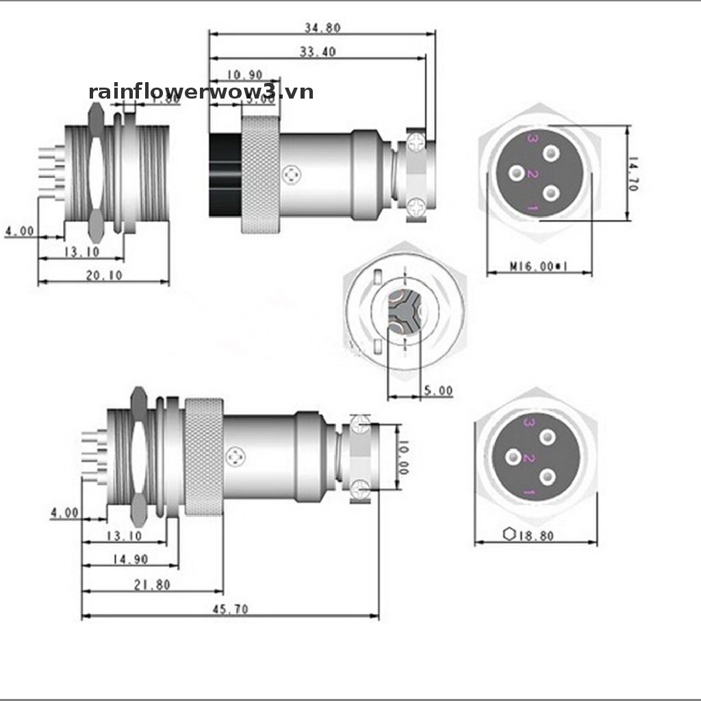 Cáp Hàng Không 1 2-10pin