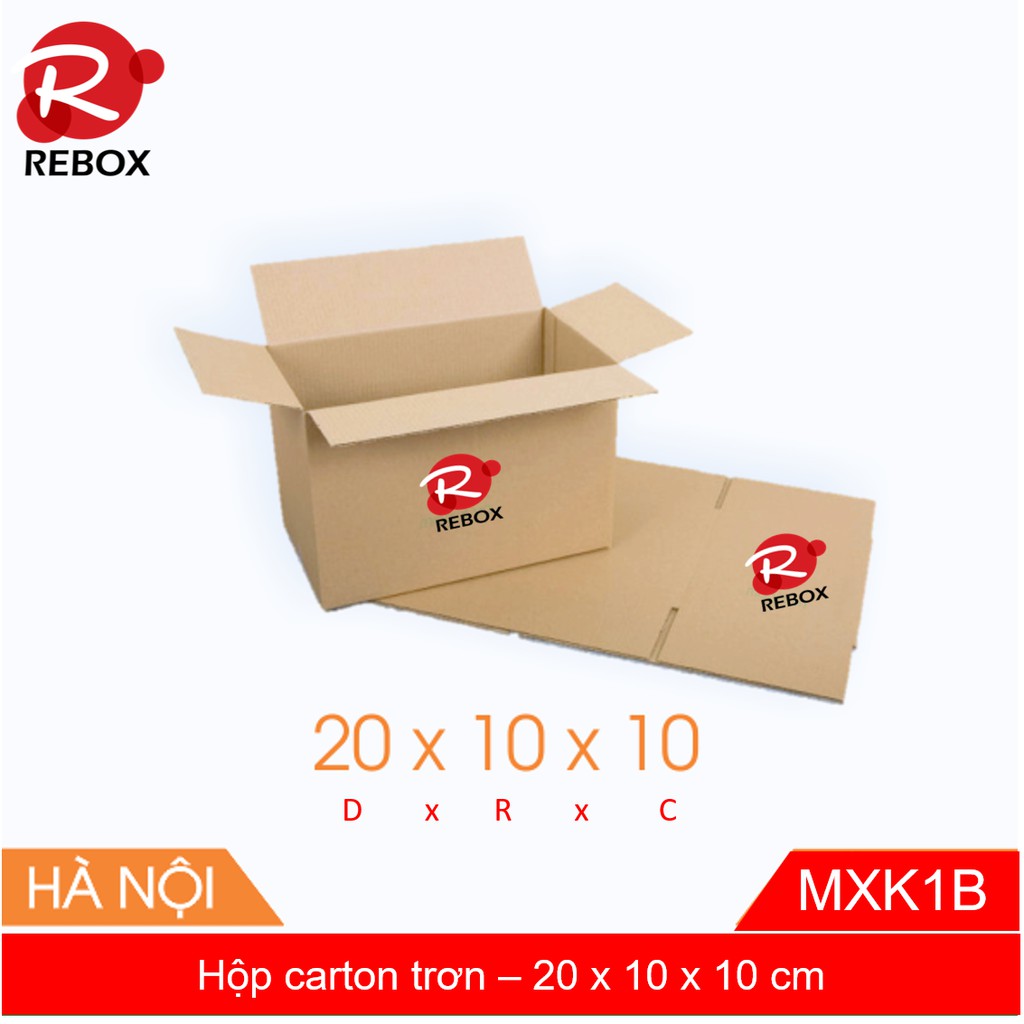 Hộp Carton 20x10x10 - COMBO 50 Hộp đóng hàng 3 lớp SIÊU RẺ