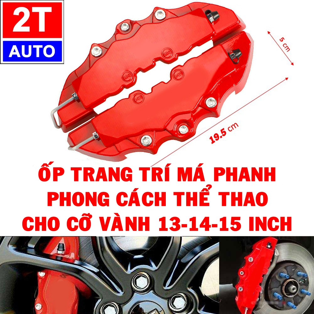 ỐP TRANG TRÍ MÁ PHANH PHONG CÁCH THỂ THAO ĐẲNG CẤP CHO Ô TÔ XE HƠI - BRAKE CALIPERS COVER