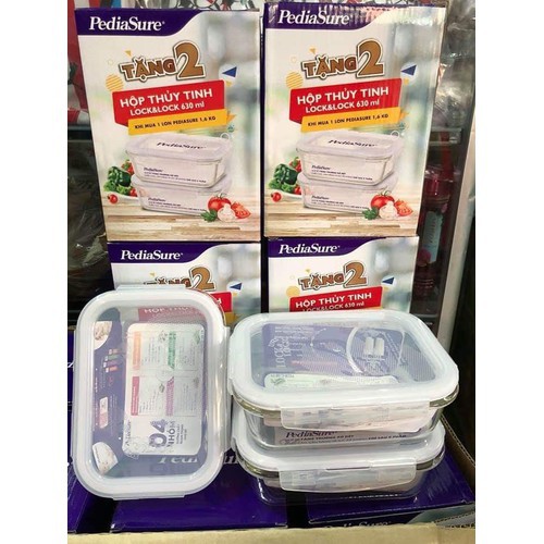 Combo 02 hộp thủy tinh Lock & Lock 630ml