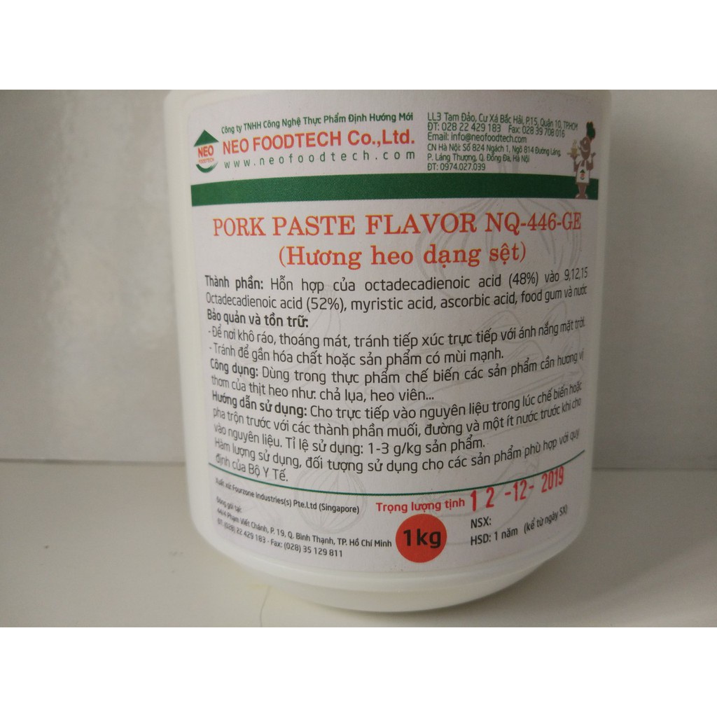 Hương thịt heo chuyên dùng cho xúc xích, chả lụa - Pork Paste Flavor NQ-446-GE