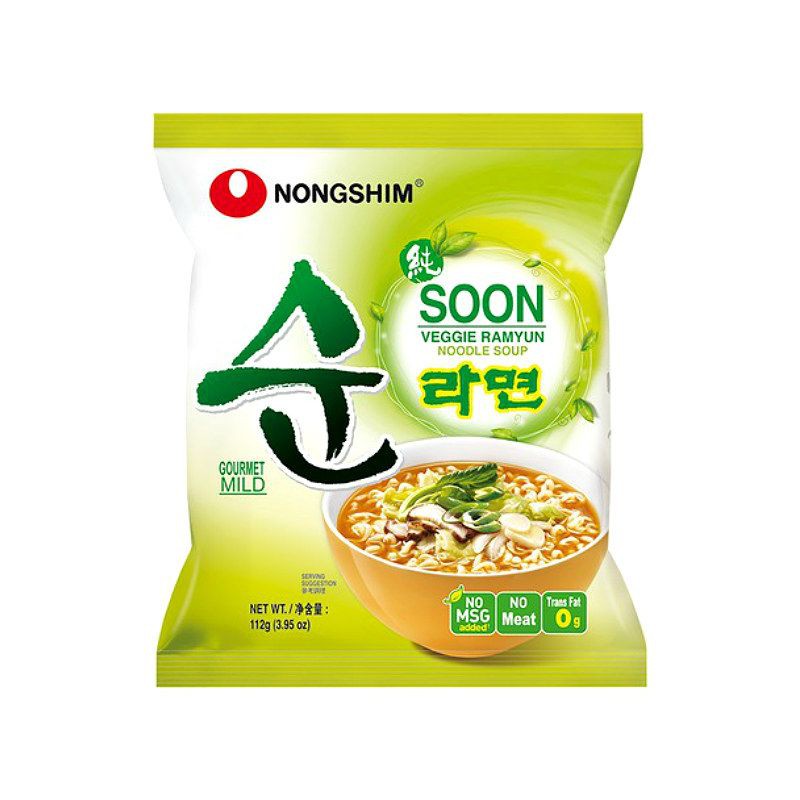 Mì Ăn Liền Nongshim Soon Veggie Chay 112G