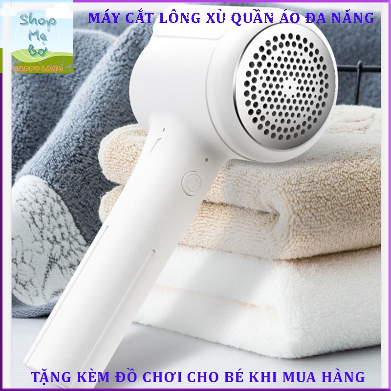 Máy cắt lông xù quần áo đa năng 2 trong 1, cắt xơ len hút bụi, không dây sạc pin nhỏ gọn tiện lợi, bảo hành 6 tháng