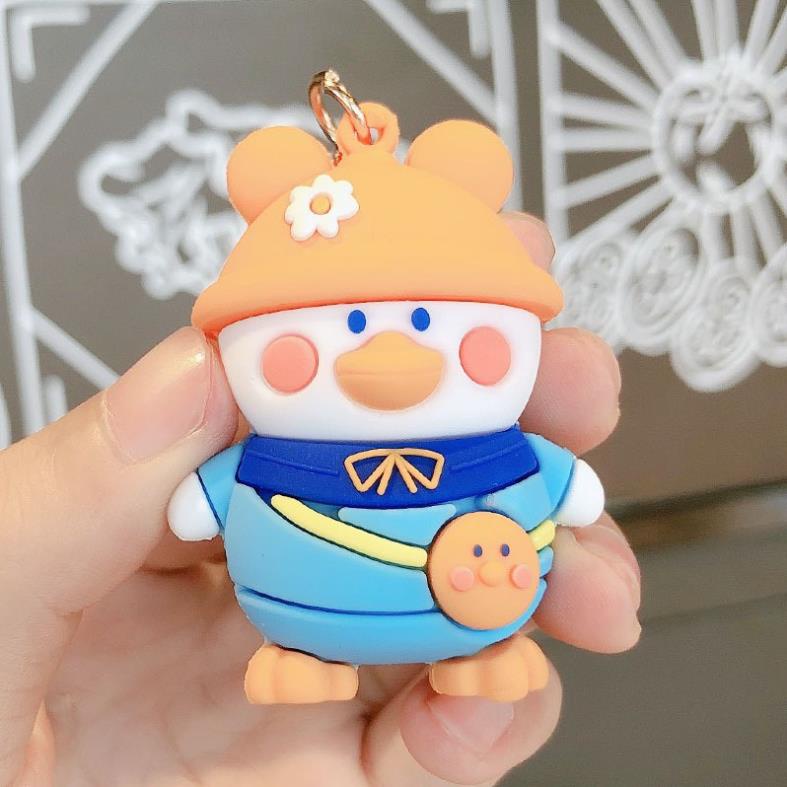 Móc Khóa Hình Chú Vịt Dễ Thương Phong Cách Hàn Siêu Xinh