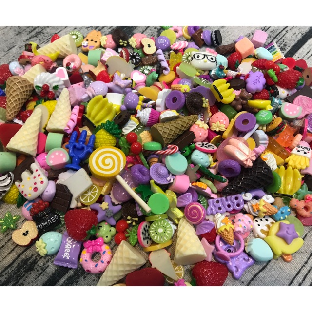 Set 50 thức ăn đồ chơi - phụ kiện handmade trang trí