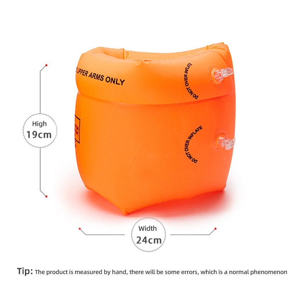 Bộ 2 phao bơi đeo cánh tay FONKEN bằng PVC dày dặn tiện dụng cho người lớn và trẻ em