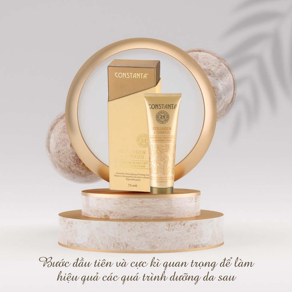 Sữa rửa mặt Constanta bổ sung collagen cấp ẩm và hỗ trợ thải độc cho da 75ml chính hãng thái lan