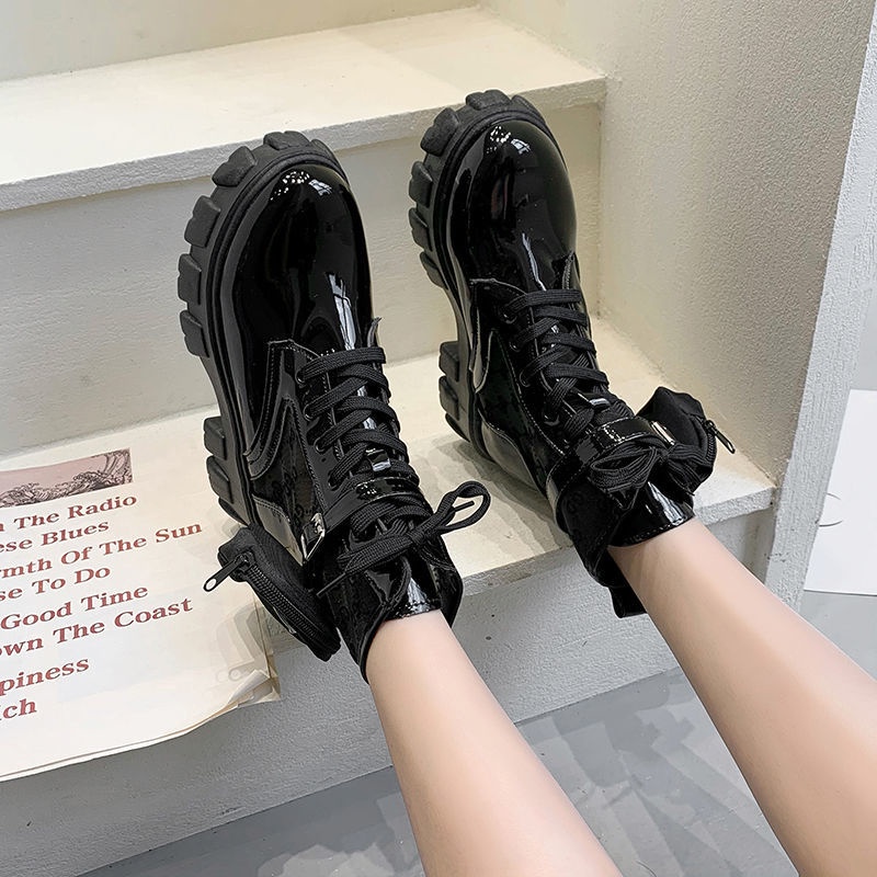 Giày Bốt Martin Đế Dày Phối Lưới Thoáng Khí Size Lớn 35-43 41 Thời Trang Mùa Hè Cho Nữ