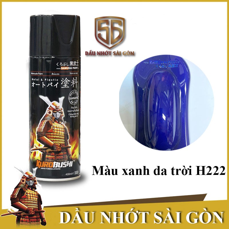 Chai sơn màu xanh da trời Samurai H222 Paint