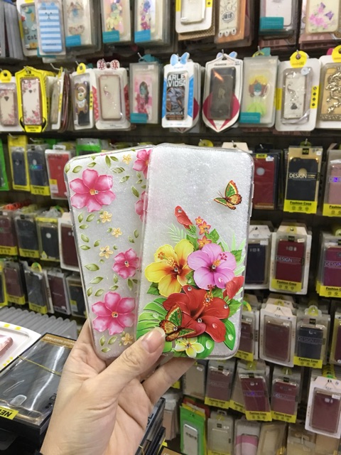 Ốp J7 Pro hoa đính đá nổi