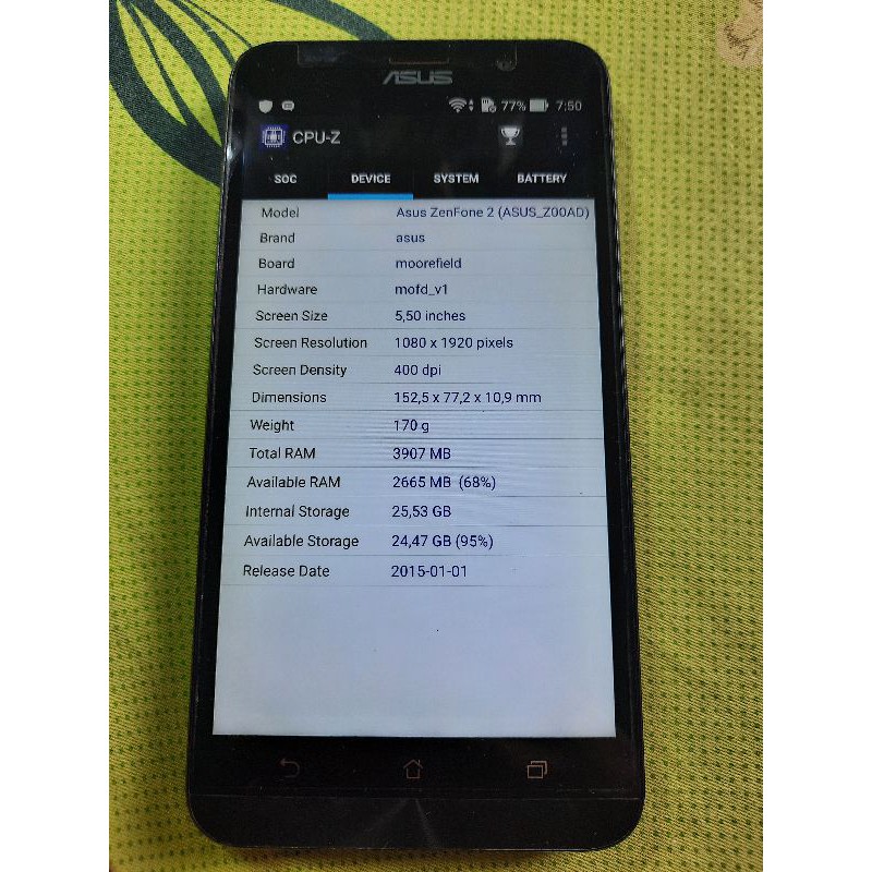 Điện thoại Asus Zenfone 2 Z00AD LTE (4/32gb) Cũ