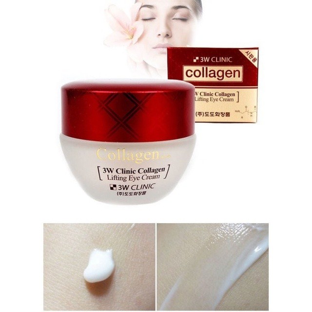 Kem dưỡng da vùng mắt 3W Clinnic Collagen (đỏ) (35g) | BigBuy360 - bigbuy360.vn