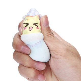 Squishy dẻo hình kem ốc quế dễ thương