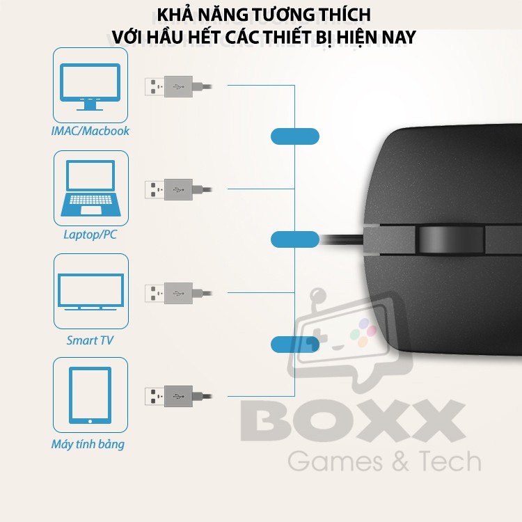 Chuột máy tính Dell MS116 Đen - Chính hãng bảo hành 6 tháng