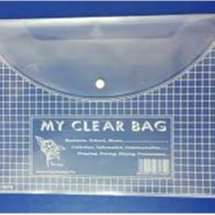 Túi My Clear Bag,Túi Cúc Bấm 1 Khuy Khổ A, F Nhựa Dẻo Dày Tiện Lợi