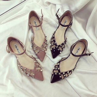 👠 GIÀY ĐINH TÁN BẢN RỌ CHẤT DA BÓNG CAO CẤP ☘️