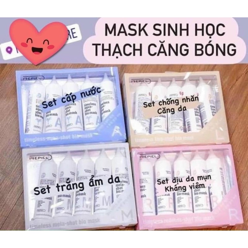 MẶT NẠ SINH HỌC REPIEL. SET 5 ống