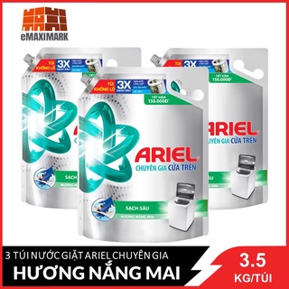 Combo 3 túi nước giặt ariel nắng mai 3.5kg
