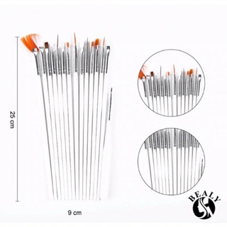 Set cọ sơn vẽ móng 15 cây
