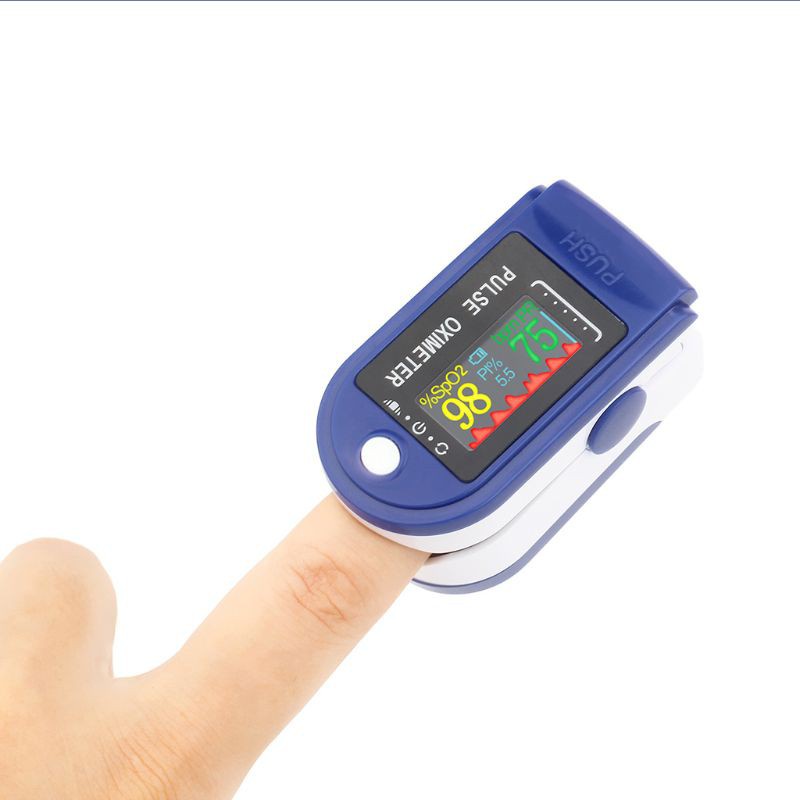 flgo Finger Clip Pulse Oximeter Blood Oxygen Saturation Monitor Heart Rate Monitor Pulse Oximeter Fingertip SpO2 Sensor