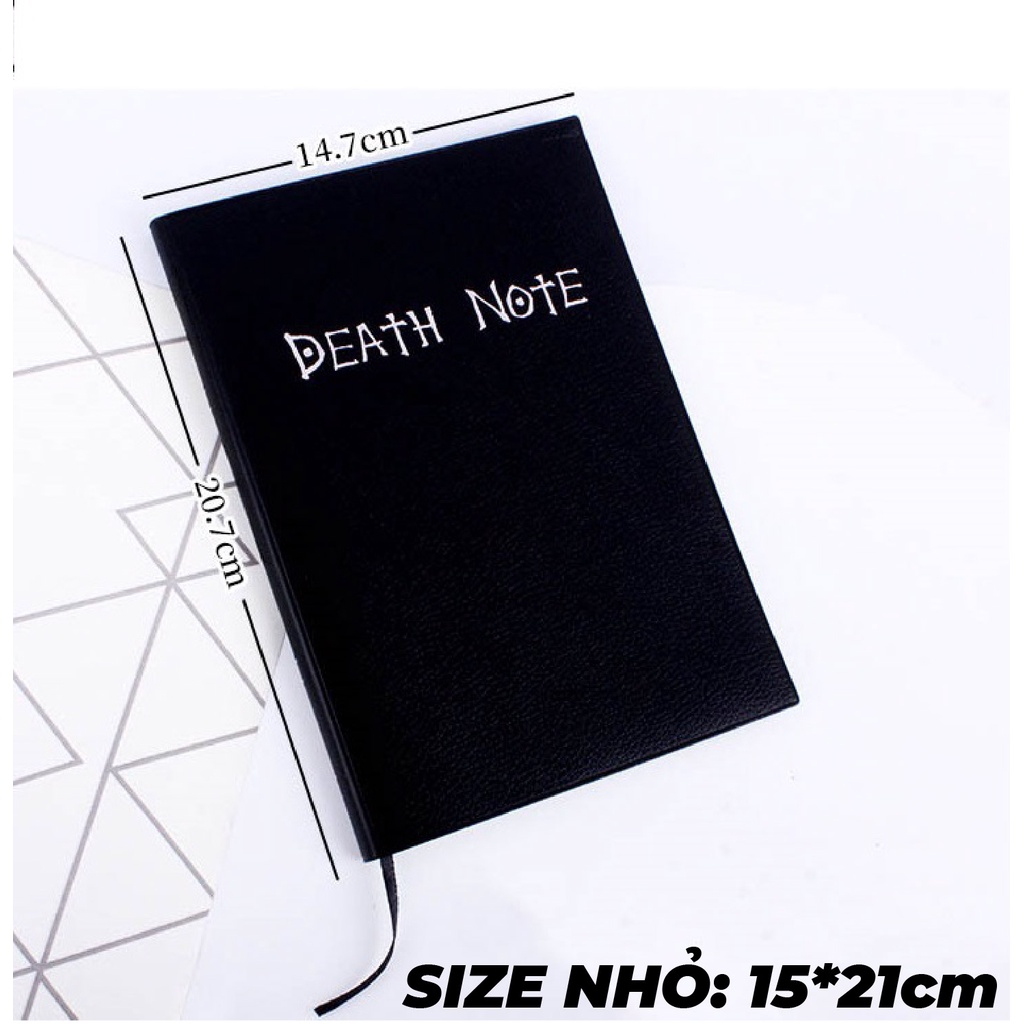 ✅ Sổ vở Death Note Cuốn Sổ Tử Thần Anime Manga tặng kèm bút lông và kẹp sách bìa da L kira Yagami Raito DeathNote RYUK