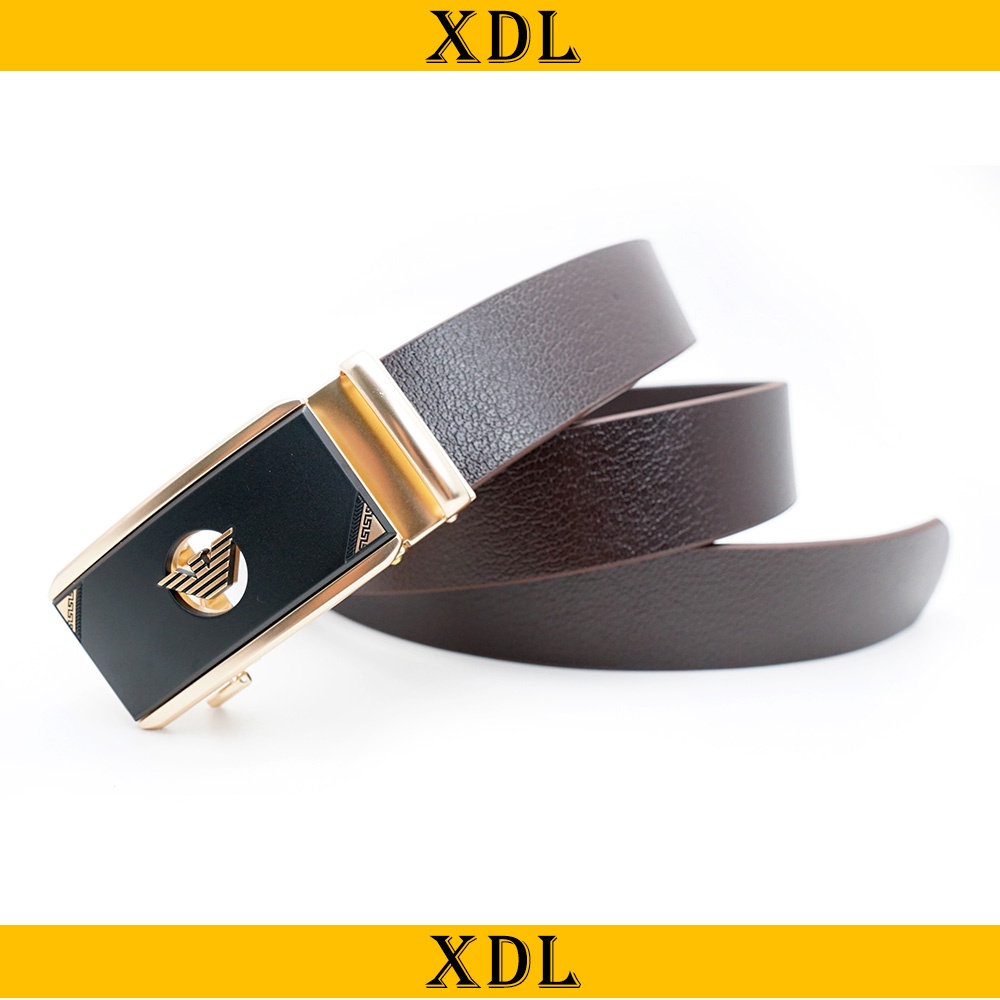 Thắt lưng nam cao cấp, dây lưng da bò có lẫy gạt, khóa gạt siêu bền G298VB1