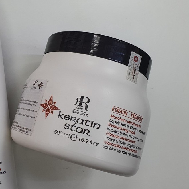 Hấp dầu phục hồi và dưỡng ẩm RR Line KERATIN STAR MASK 1000ml