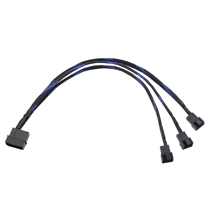 Dây Cáp Chia Cổng Quạt 4pin Ide Molex Sang 3 Pin 30cm