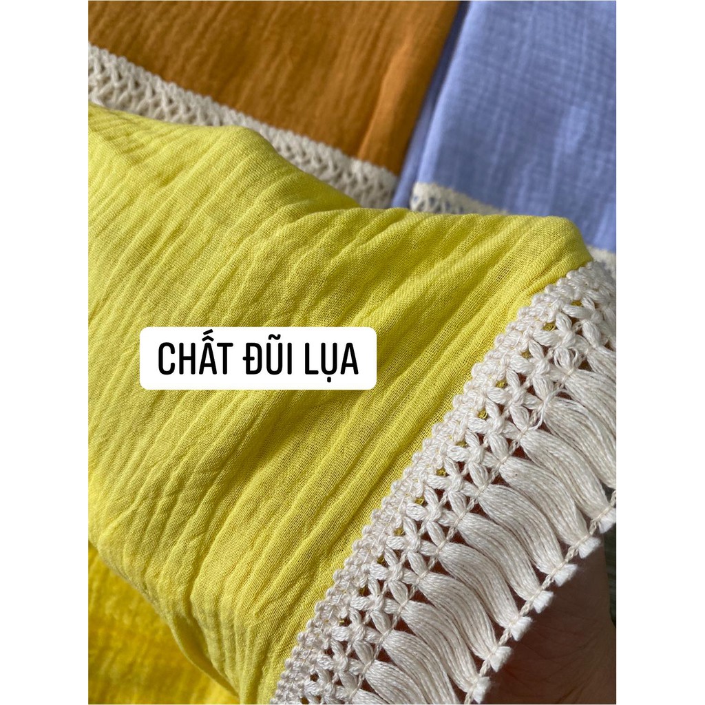 Chăn đũi lụa đắp bốn mùa cho bé viền dây loại đẹp 145k