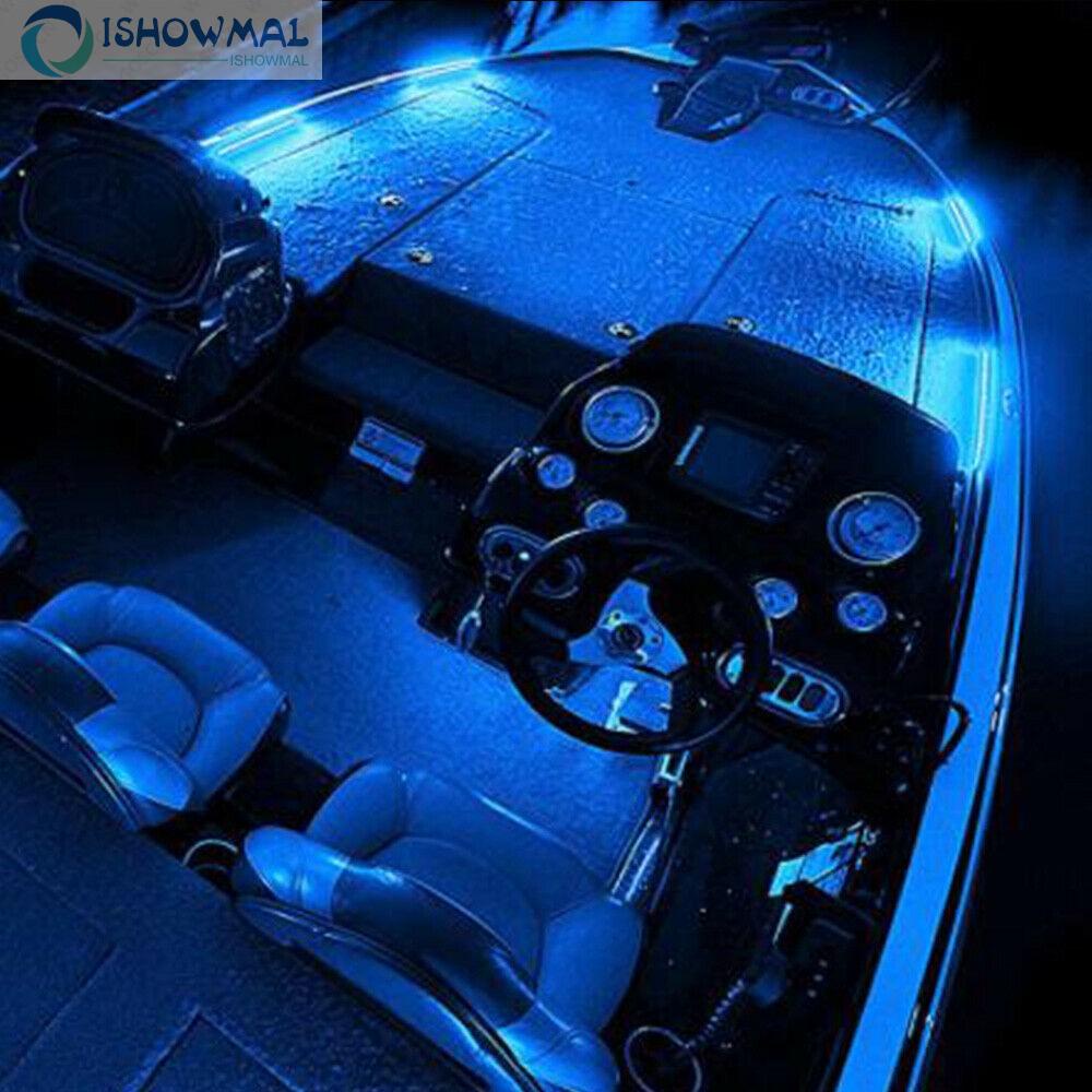 ⚡Hot Sale⚡4 x Marine Grade Large Super Bright 12 volt Blue LED Courtes