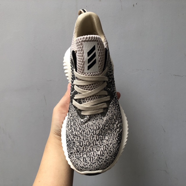 Freeship Giầy alpha bounce xám xước lông chuột cao cấp fullbox