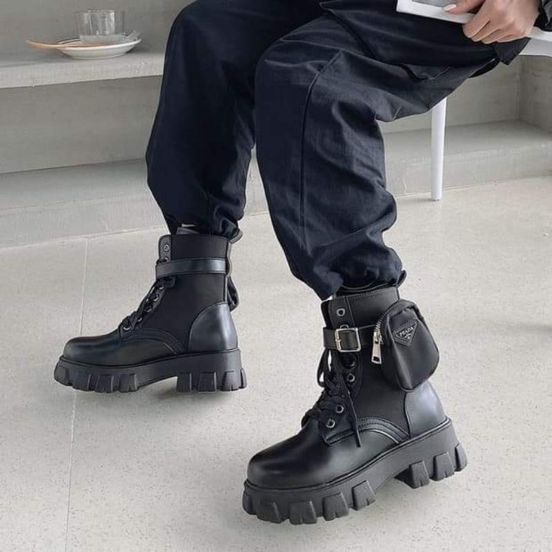 (SẴN SIZE 36 - HÀNG ORDER) Bốt ulzzang B38 đế cao 5cm đế răng cưa túi hộp | BigBuy360 - bigbuy360.vn