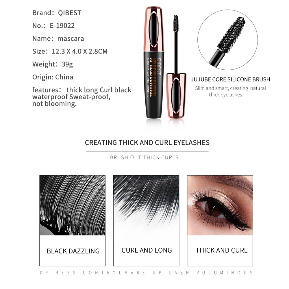[Hàng mới về] Mascara Qibest 4D sợi lụa làm dài mi chống nước | BigBuy360 - bigbuy360.vn
