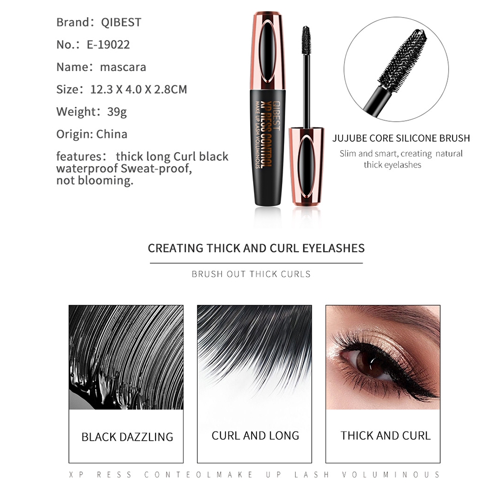 Mascara sợi tơ 4D QIBEST chống thấm lâu trôi tạo hàng mi đẹp | BigBuy360 - bigbuy360.vn