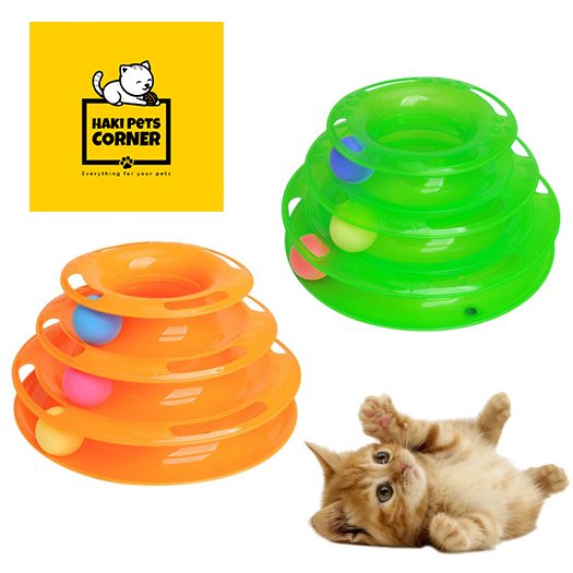 Đồ chơi cho mèo, Tháp bóng 3 tầng cho mèo