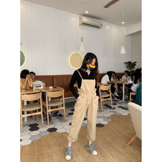 Quần yếm thắt eo