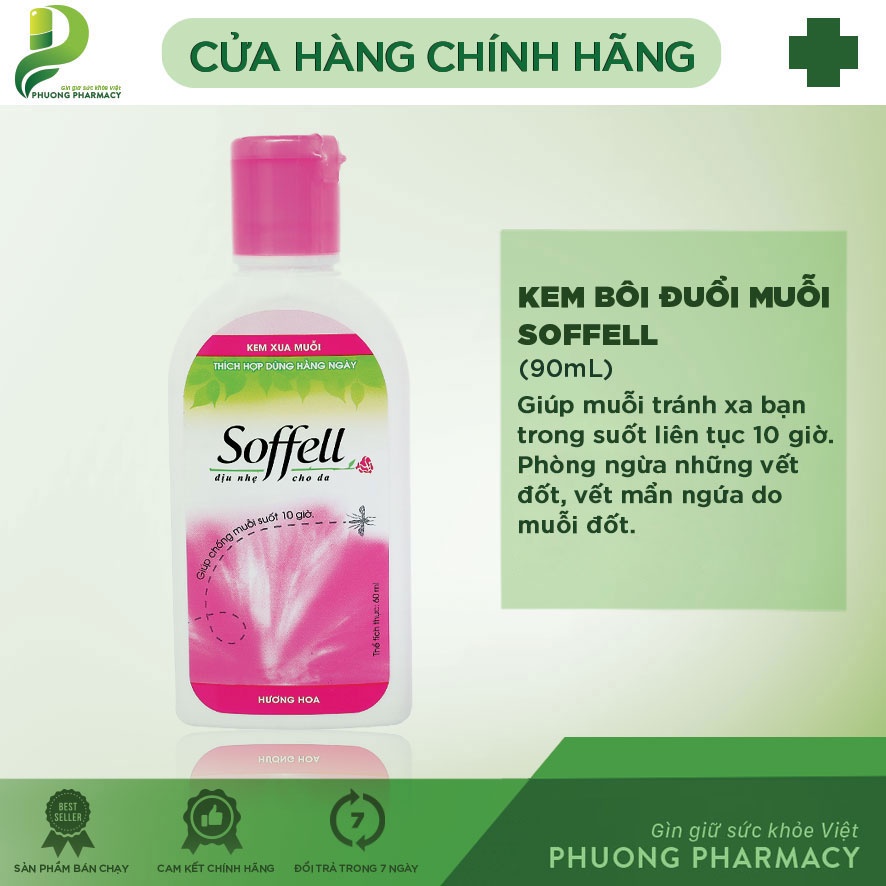 Kem chống muỗi Soffell hương hoa 60ml