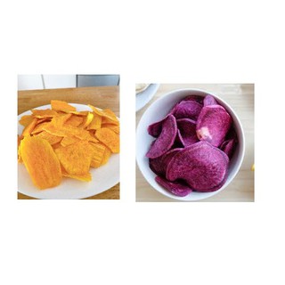 KHOAI LANG SẤY GIÒN_FREESHIP  ( khoai tím / khoai mật Đà Lạt)  120g cắt lát, không đường, thương hiệu AN LỢI