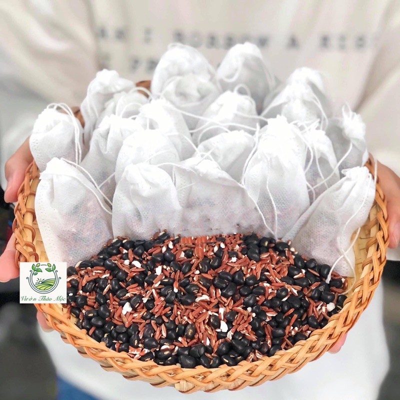 trà gạo lứt đậu đen 30 túi lọc giảm cân đẹp da đẹp dáng thanh nhiệt cơ thể ( ảnh thật shop chụp )