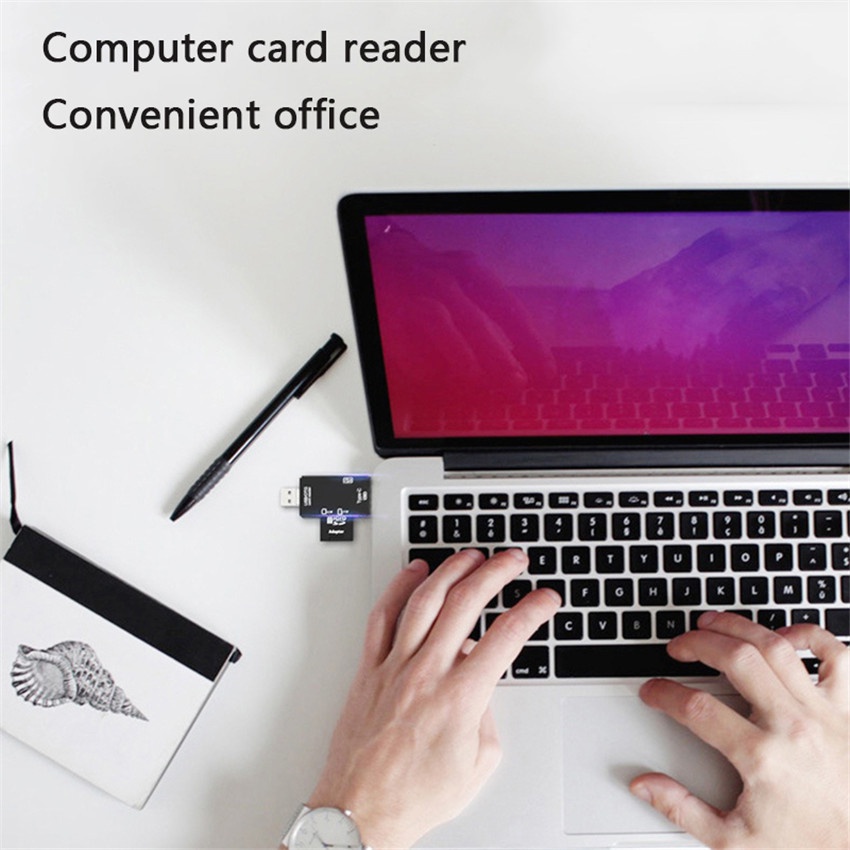 Đầu Đọc Thẻ Nhớ USB C OTG 3 Trong 1 USB 2.0 TF / Mirco SD