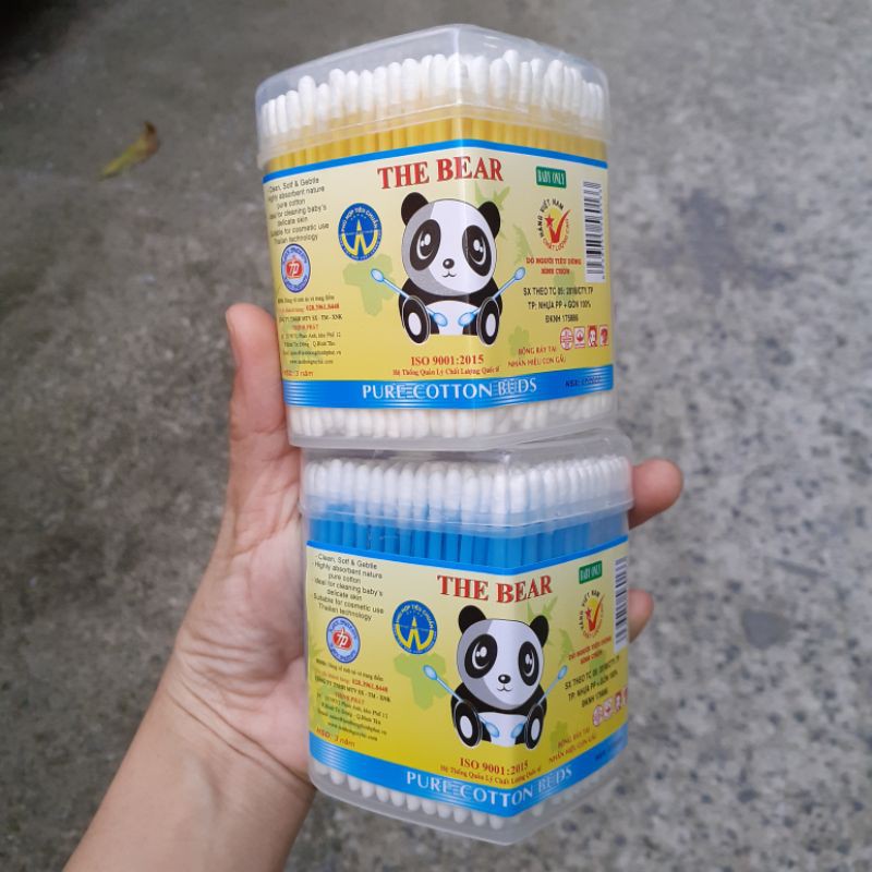Hộp tăm bông trái tim trẻ em The Bear - Đại Sỉ