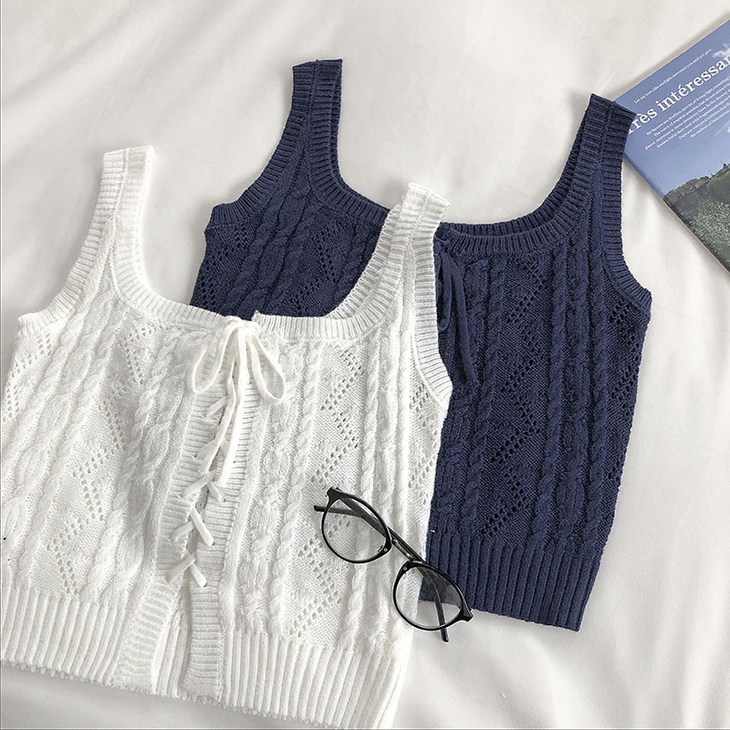 Áo ba lỗ đan dây DA464