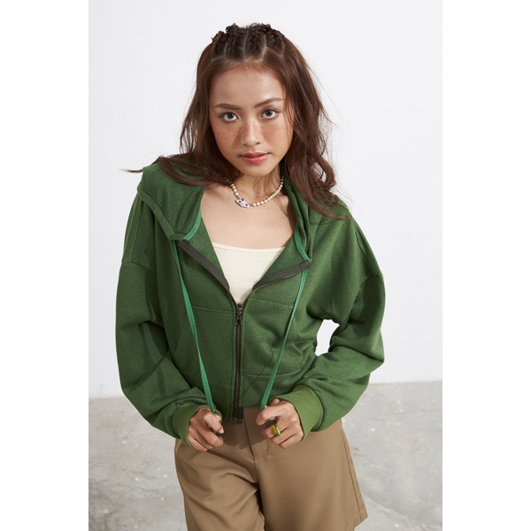 Áo khoác thun MAYBI kiểu lệch tà nhiều màu năng động cá tính