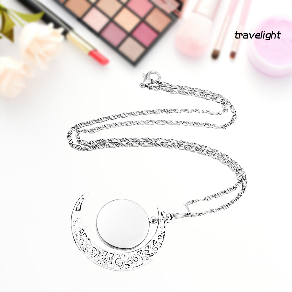 【TL】12 Constellation Half Moon Zodiac Sign Astrology Horoscope Pendant Necklace