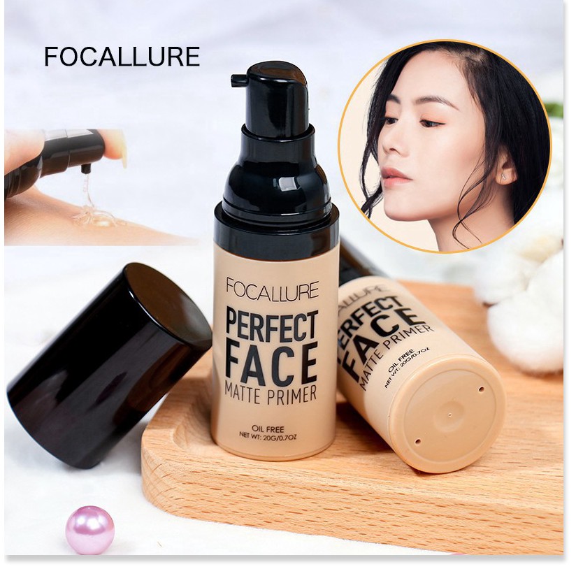 [Mã giảm giá] Kem Lót Trang Điểm Kiềm Dầu Focallure Perfect Face Matte Primer 20g