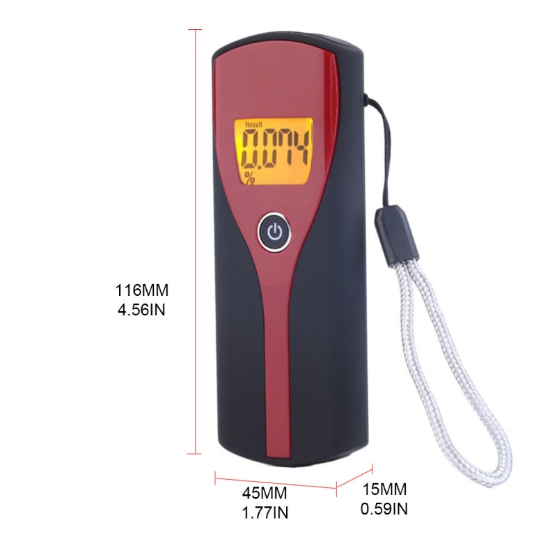 Thiết Bị Kiểm Tra Nồng Độ Cồn Có Màn Hình LCD Kỹ Thuật Số
